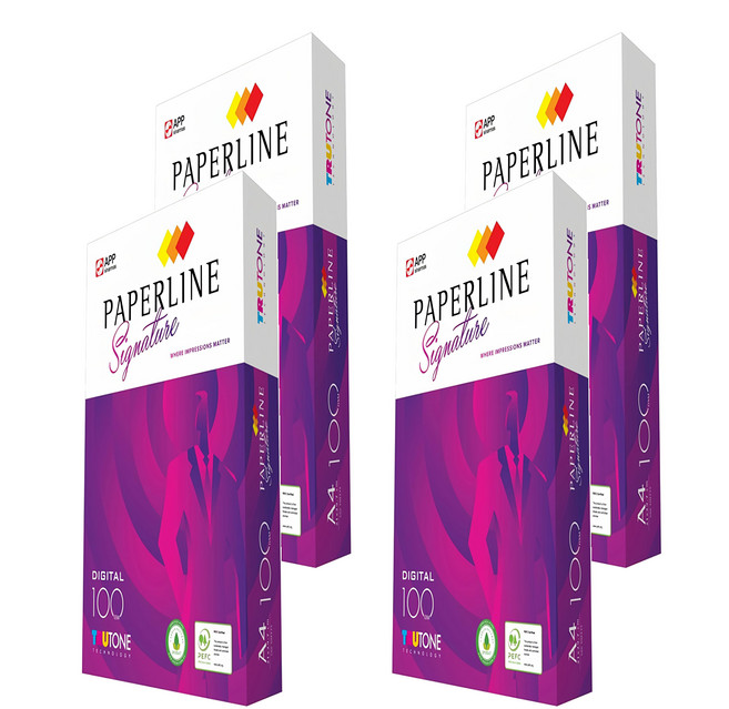 PAPERLINE Signature 多功能影印紙, A4, 4包