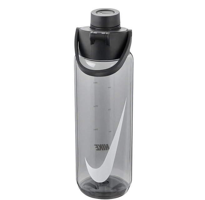 NIKE 耐吉 TR RECHARGE 大口徑水壺, 透明黑色, 700ml, 1個