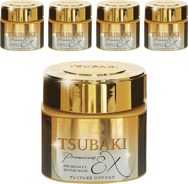 TSUBAKI 思波綺 金耀瞬護髮膜EX, 180g, 5罐