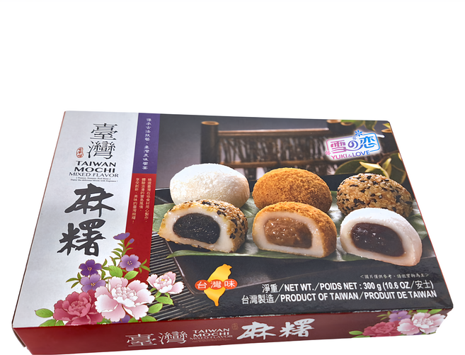 YUKI&LOVE 雪之戀 台灣麻糬 綜合口味, 300g, 1盒
