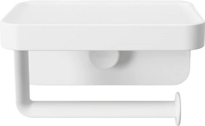 UMBRA Flex 吸盤壁掛捲筒衛生紙架, 1個, 白色