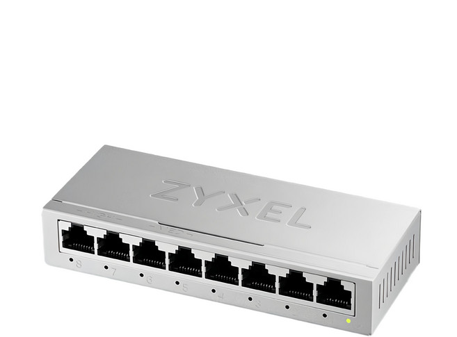ZYXEL 8埠 Gigabit 乙太網路交換器 GS-108Bv5 桌上型金屬外殼 高速穩定, 1個