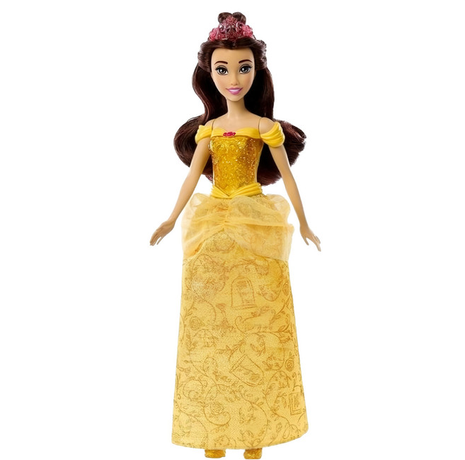 Disney 迪士尼 公主系列 美女與野獸 貝兒公主人偶 30cm, 黃色, 1個