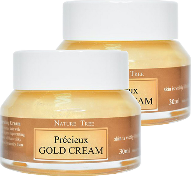NATURE TREE 自然樹 黃金賦活乳霜 30ml 活化緊緻肌膚 高效保濕, 2罐