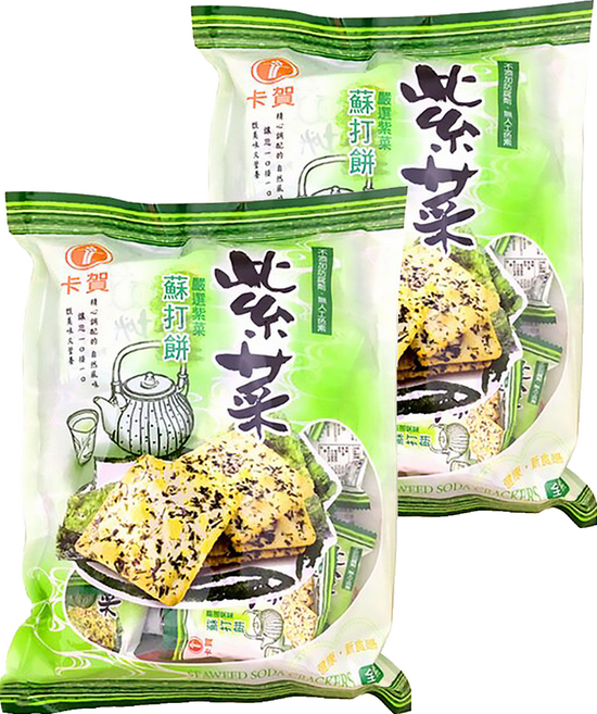 卡賀 紫菜蘇打餅, 320g, 2袋