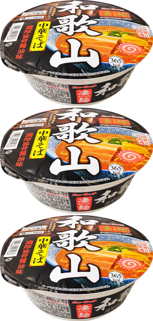 SUGOMEN 凄麵 和歌山豚骨醬油味碗麵, 3入