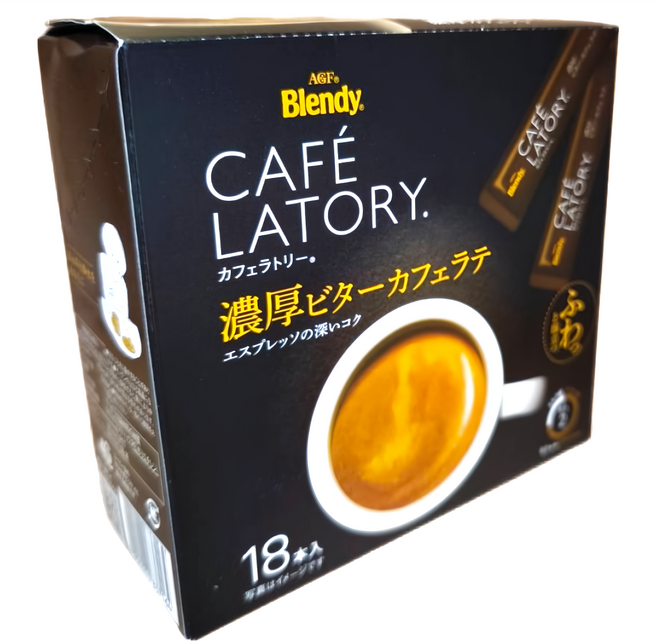 AGF BL18本拿鐵咖啡 黑色, 18條, 9g, 1盒