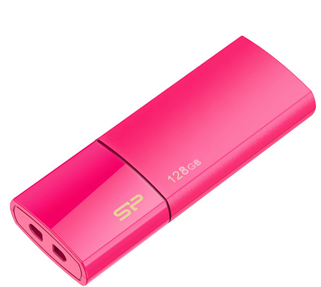 Silicon Power 廣穎電通 Blaze B05 USB3.2 不掉蓋隨身碟 桃紅色 128GB, 1個