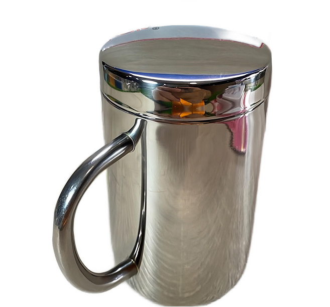 A-OK 美式直型杯 附蓋 360cc #304 18-8 不銹鋼, 銀色, 1個