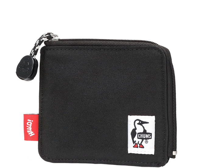 CHUMS Recycle L-Shaped Zip Wallet L型零錢包 黑色