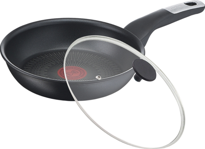 Tefal 特福 極上御藏系列 不沾平底鍋 + 玻璃蓋, 24cm, 1個