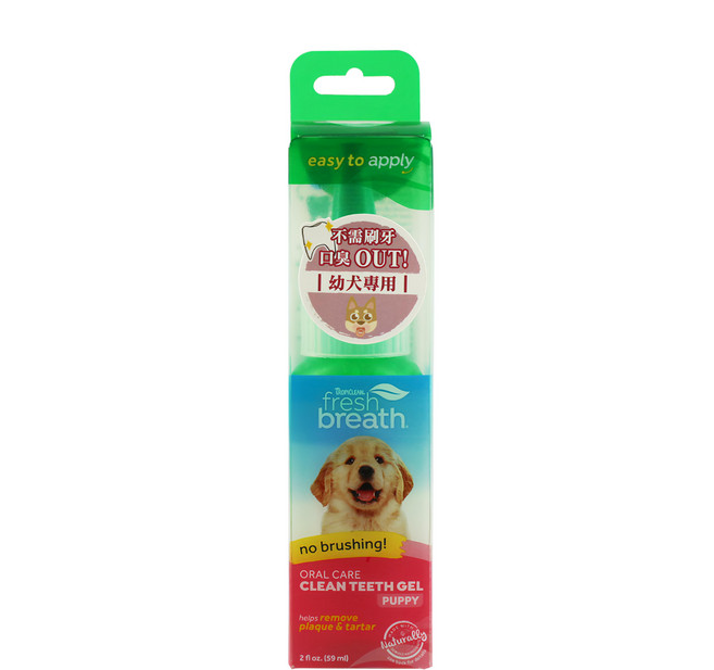 TROPICLEAN 巧倍麗 潔牙凝膠 幼犬專用, 59ml, 1條