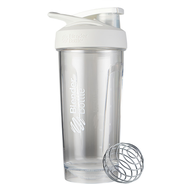 Blender Bottle Strada Tritan 鎖扣式環保水壺, 鉛白, 828ml, 1個