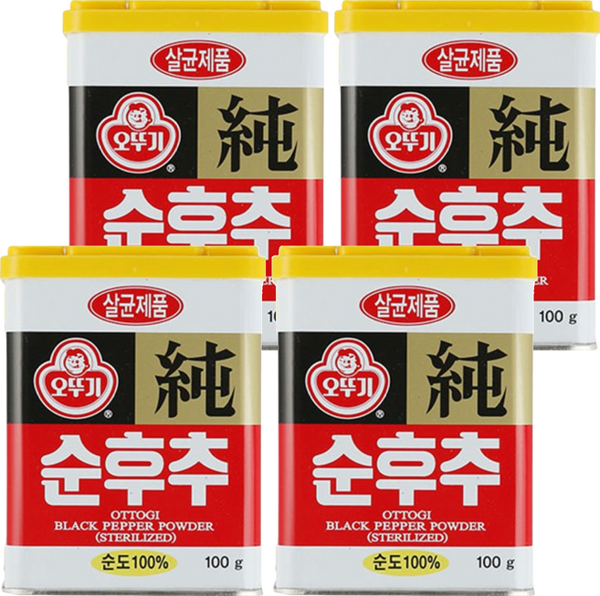 OTOKI 不倒翁 黑胡椒粉, 100g, 4罐