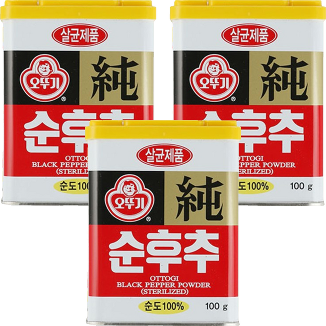 OTOKI 不倒翁 黑胡椒粉, 100g, 3罐