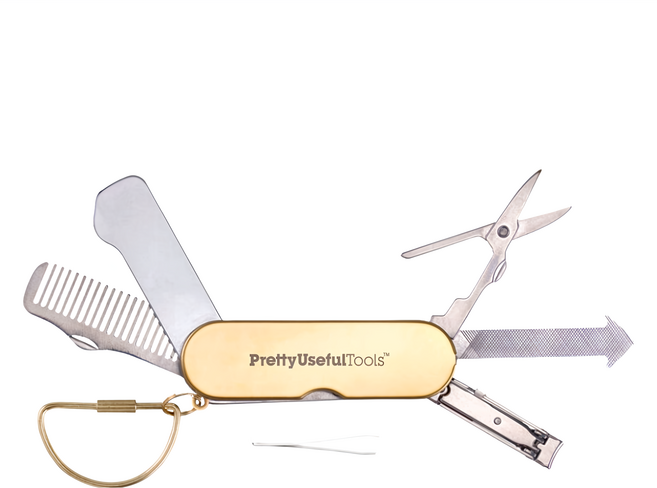 Pretty Useful Tools 經典7合1多功能修甲修容組 142 x 80 x 35mm, 銀色, 1組
