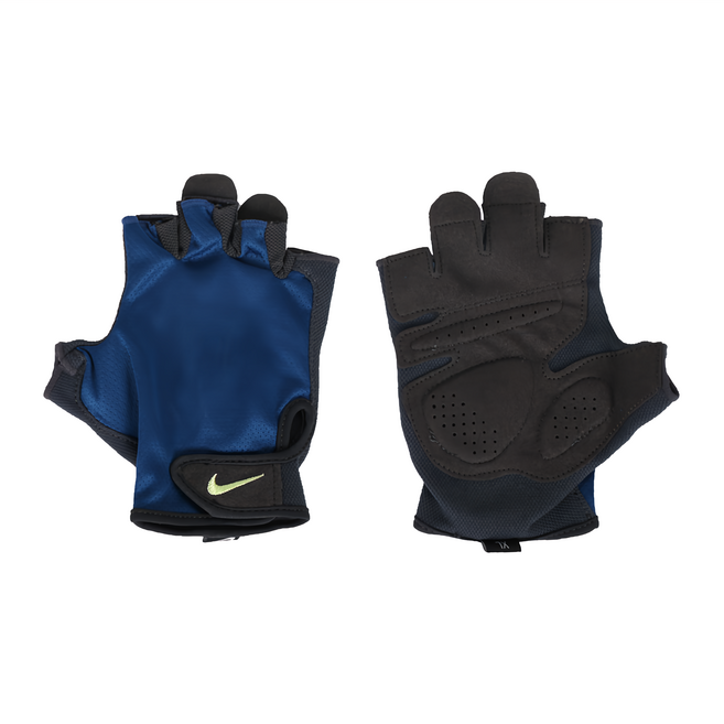 NIKE 耐吉 男款健力基礎手套 N0000003412MD, 藍色, 1雙