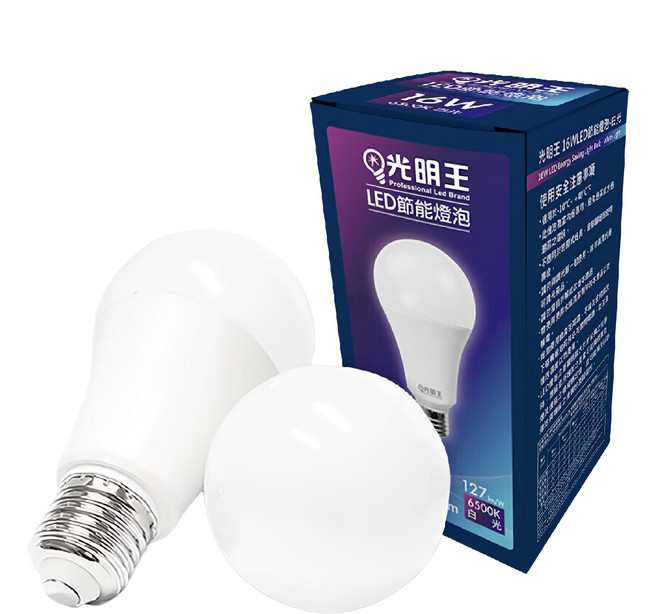 光明王 LED節能燈泡 Set 10W 燈座E27, 白光, 1組