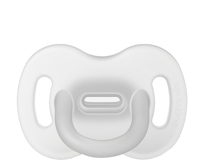 Suavinex 蘇維妮 Smoothie 矽膠一體成形奶嘴 白色 柔軟有彈性, 第一階段(0-6個月), 1個