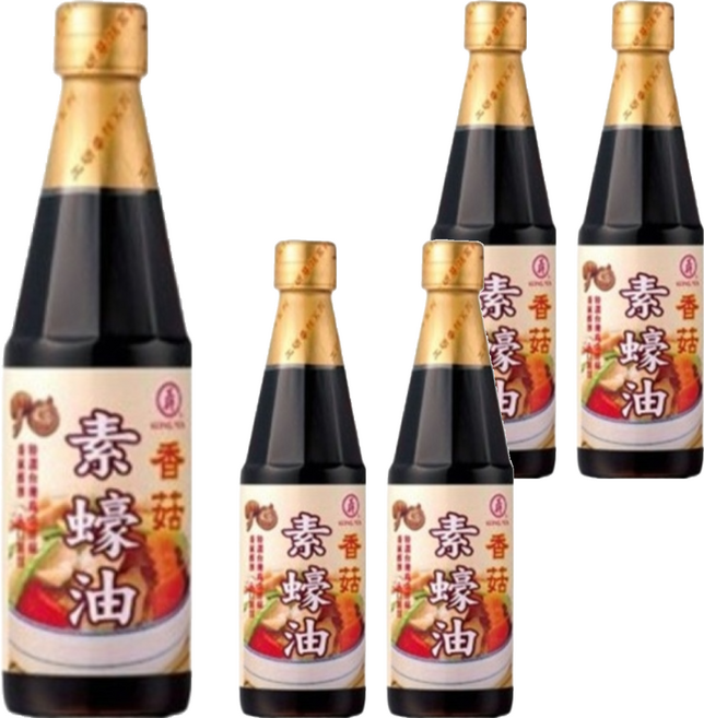 KONG YEN 工研 香菇素蠔油, 560g, 5瓶