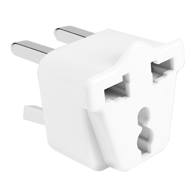 PowerSync 群加 旅行用轉接頭(UK) 三插轉三扁腳 2個, 1組