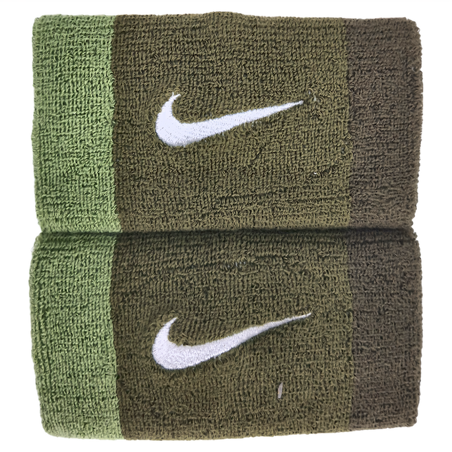 NIKE 耐吉 SWOOSH 加長腕帶 AC2287-314 2入, 軍綠色, 1組