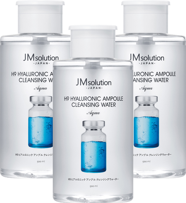 JMsolution 肌司研 H9玻尿酸溫和卸妝水, 500ml, 3瓶