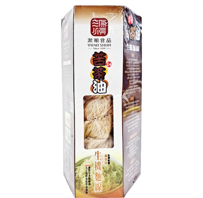 源順食品 苦茶油生機麵線 附油包, 525g, 1盒