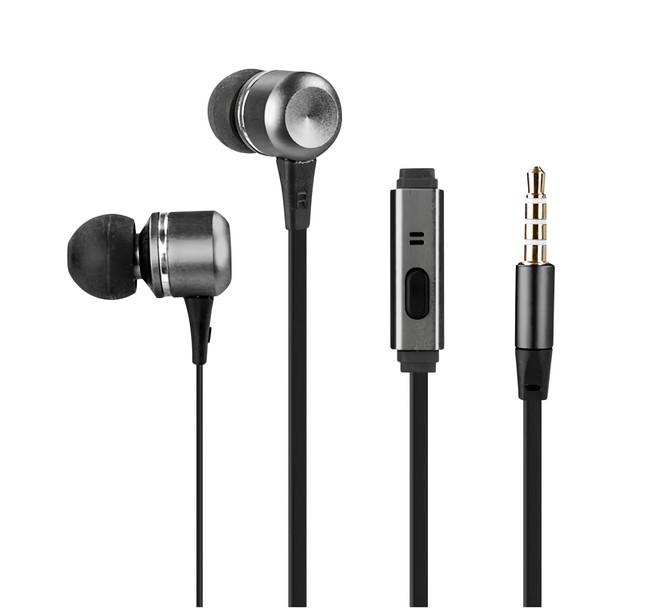 Kinyo 入耳式耳機麥克風, IPEM-605, 黑色