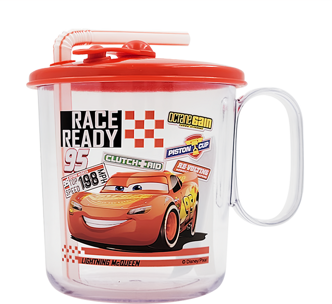 Skater 塑膠抗菌吸管杯, CARS, 250ml, 1個