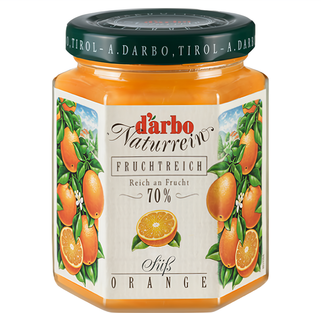 d'arbo 德寶 奧地利70%果肉果醬 甜橙, 200g, 1罐