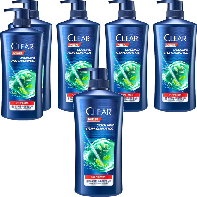 CLEAR 淨 清涼男士洗髮精, 650ml, 6瓶