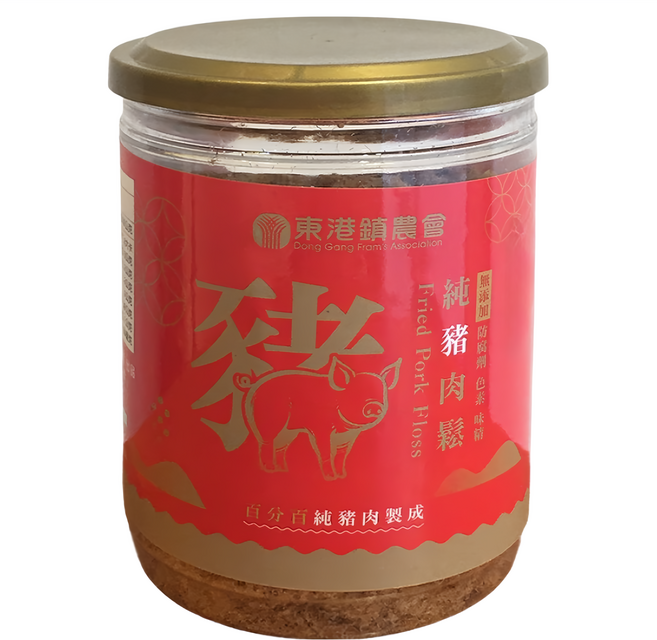 東港鎮農會 純豬肉鬆, 1罐, 130g