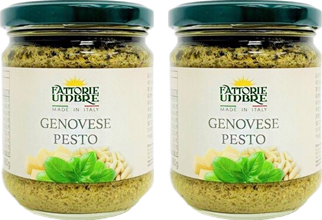 FATTORIE UMBRE 義大利羅勒青醬, 180g, 2罐