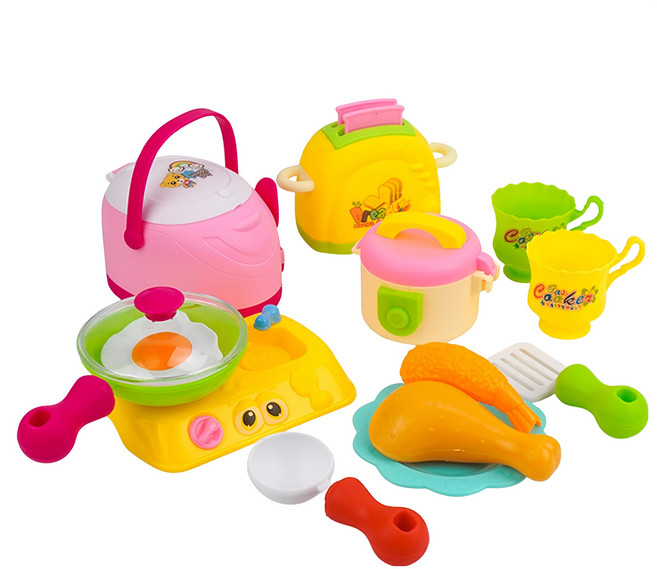 ZHUN DA 廚房美食料理家家酒模型17件組 1002, 1組, 顏色隨機