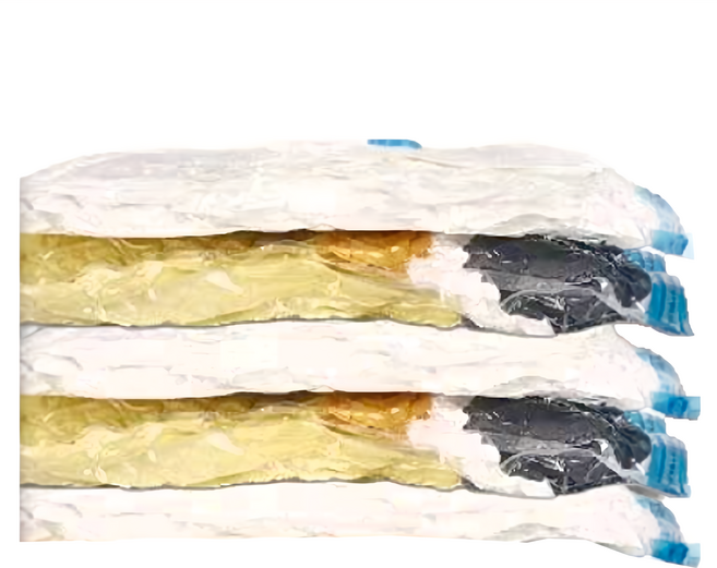 億琦國際DRLife 4號透明真空收納袋 PA+PE材質 壓縮袋/旅行袋/衣服壓縮袋/抽氣式/棉被收納壓縮皆可使用, 5個裝, 1組