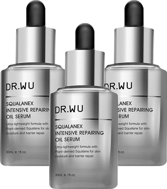 DR.WU 達爾膚 角鯊潤澤修復精華油, 30ml, 3瓶