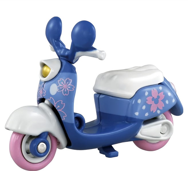 TOMICA 小汽車 特仕車, 米奇櫻花摩托車 藍色, 1個