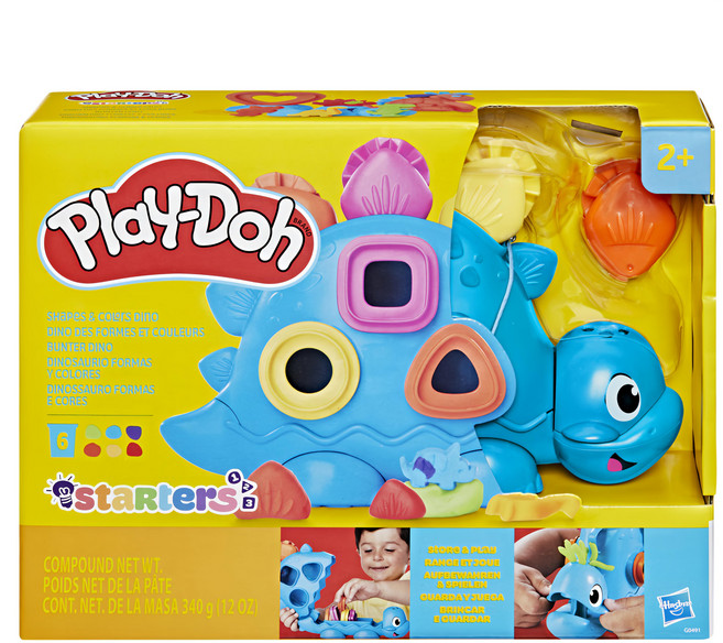 Hasbro 孩之寶 Play-Doh 培樂多 小恐龍顏色形狀配對遊戲組, 多色, 340g, 1盒