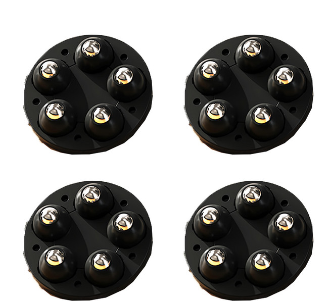 小麥購物 粘貼式萬向輪滑輪 L428 黑色, 4個