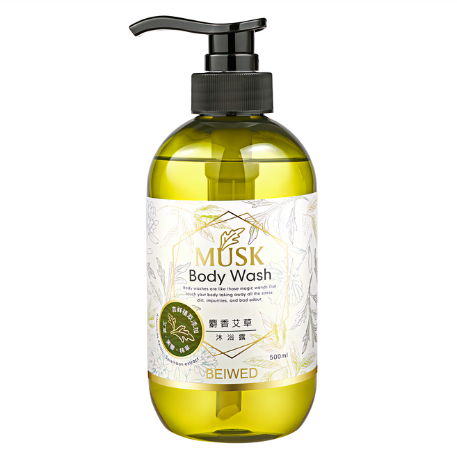 BEIWED 貝薇美學 麝香艾草沐浴露, 500ml, 1瓶