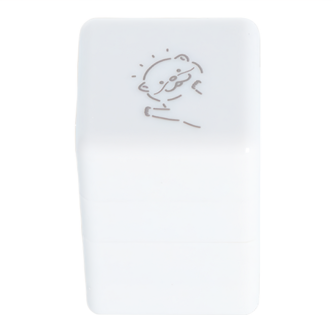 sun-star 可愛動物三連拍浸透印章3件組 水獺 43 x 28 x 28mm, 深灰色, 1組