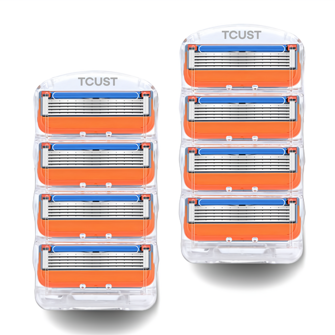 티커스트 면도날 질레트 퓨전 파워 프로글라이드 매뉴얼 호환, 1세트, 8개입