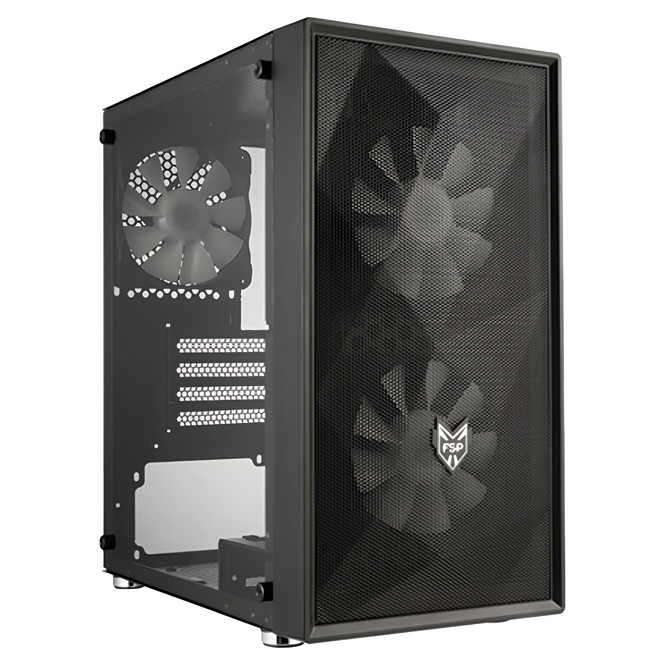 FSP 全漢 電腦機殼 黑色, CST130 Basic, 1個