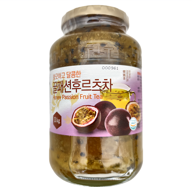 逢國食品 韓國蜂蜜百香果茶, 1kg, 1入, 1罐