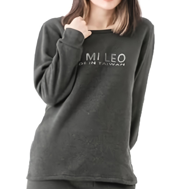 MI MI LEO 保暖刷毛居家LOGO休閒服