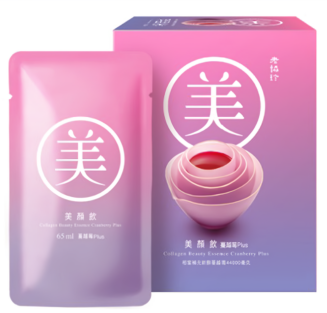 老協珍 美顏飲 蔓越莓Plus, 390ml, 1盒