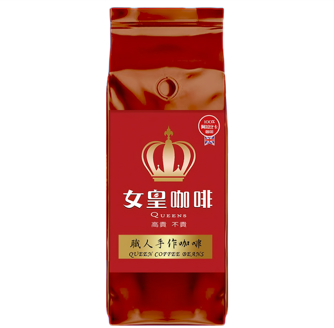 女皇咖啡 金杯義大利咖啡 阿拉比卡咖啡豆 新鮮烘焙 全豆, 454g, 1個, 咖啡豆(無研磨)