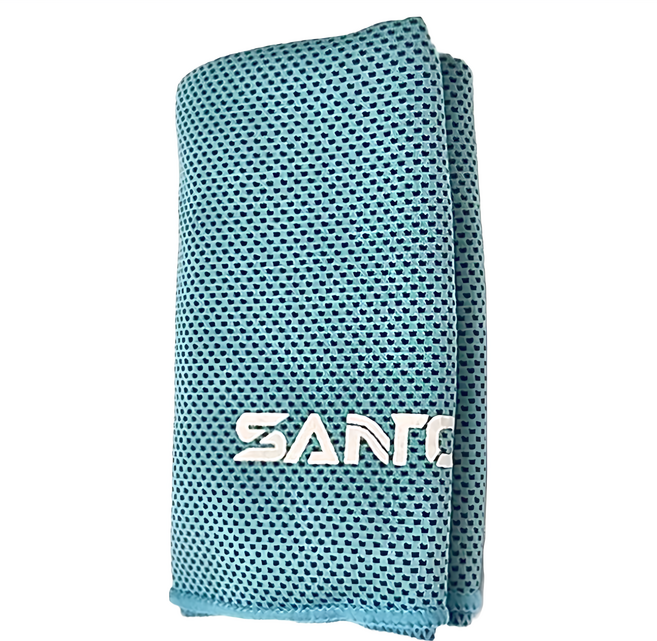 SANTO 山拓 冰巾 速乾毛巾 涼感運動毛巾 防暑冰爽巾, 湖藍色, 1條