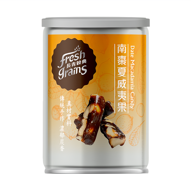 fresh grains 長青穀典 南棗夏威夷果, 100g, 1罐